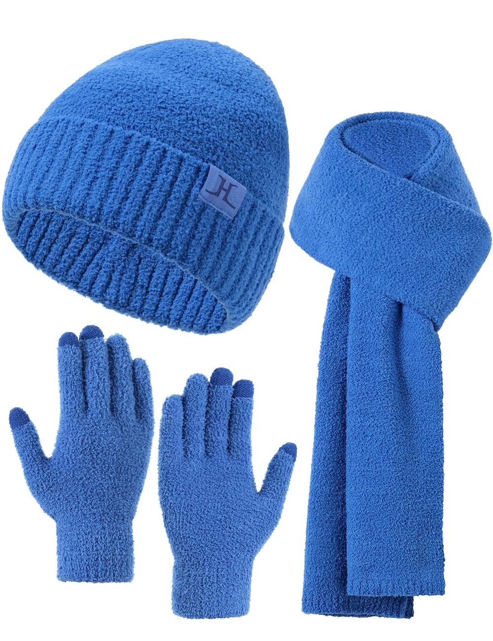 2679 Hat Scarf And Gloves Set , Winter Beanie Hats Long Scarf Scarves Knit